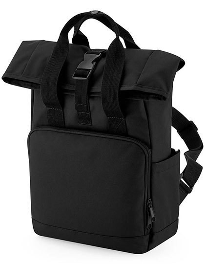 BagBase - Recycled Mini Twin Handle Roll-Top Backpack