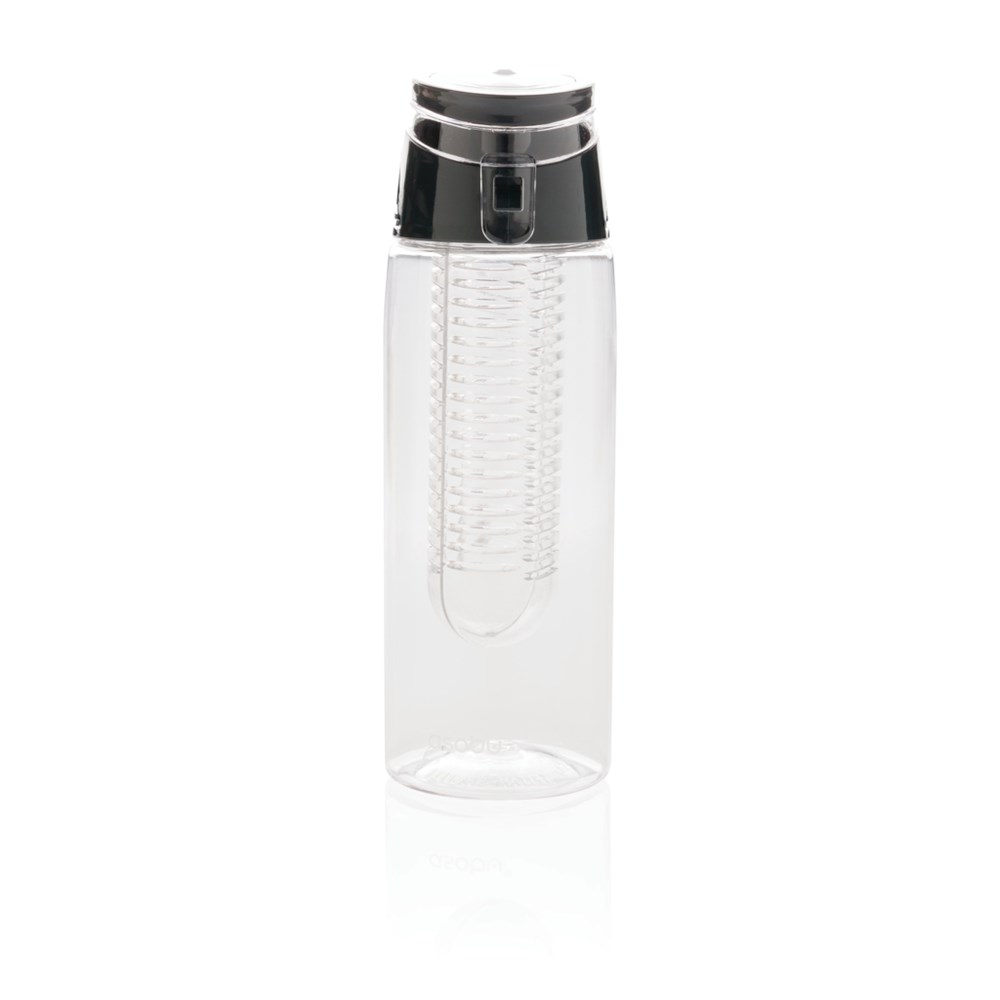 Afsluitbare waterfles met infuser