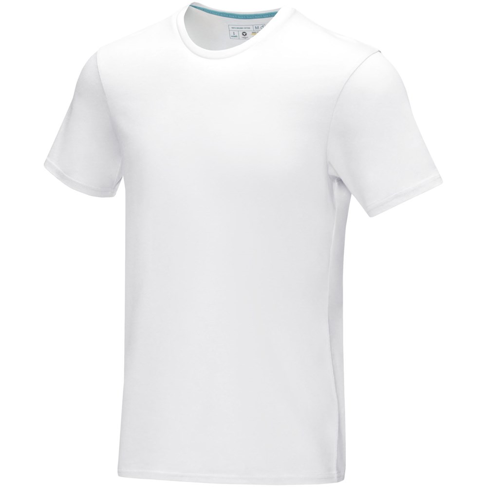 Azurite heren T-shirt met korte mouwen biologisch textiel - Wit