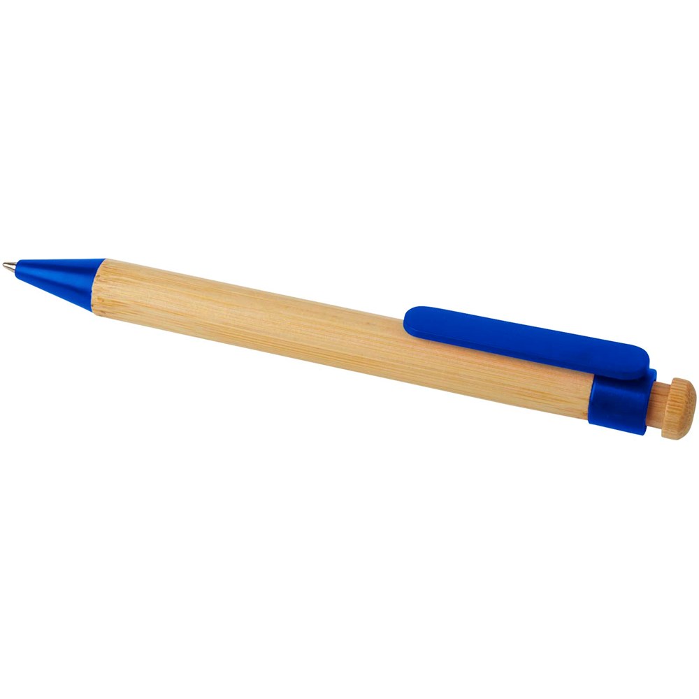 Rattan balpen van bamboe en gerecycled plastic (zwarte inkt)