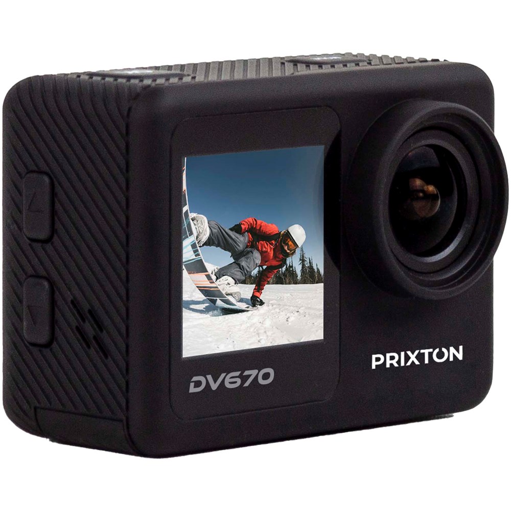 Prixton DV670 4K actiecamera met dubbel scherm