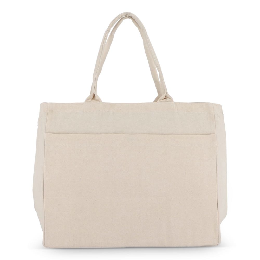 Katoen Tote met rits OEKO-TEX® 39 x 24 x 34cm 320g/m²