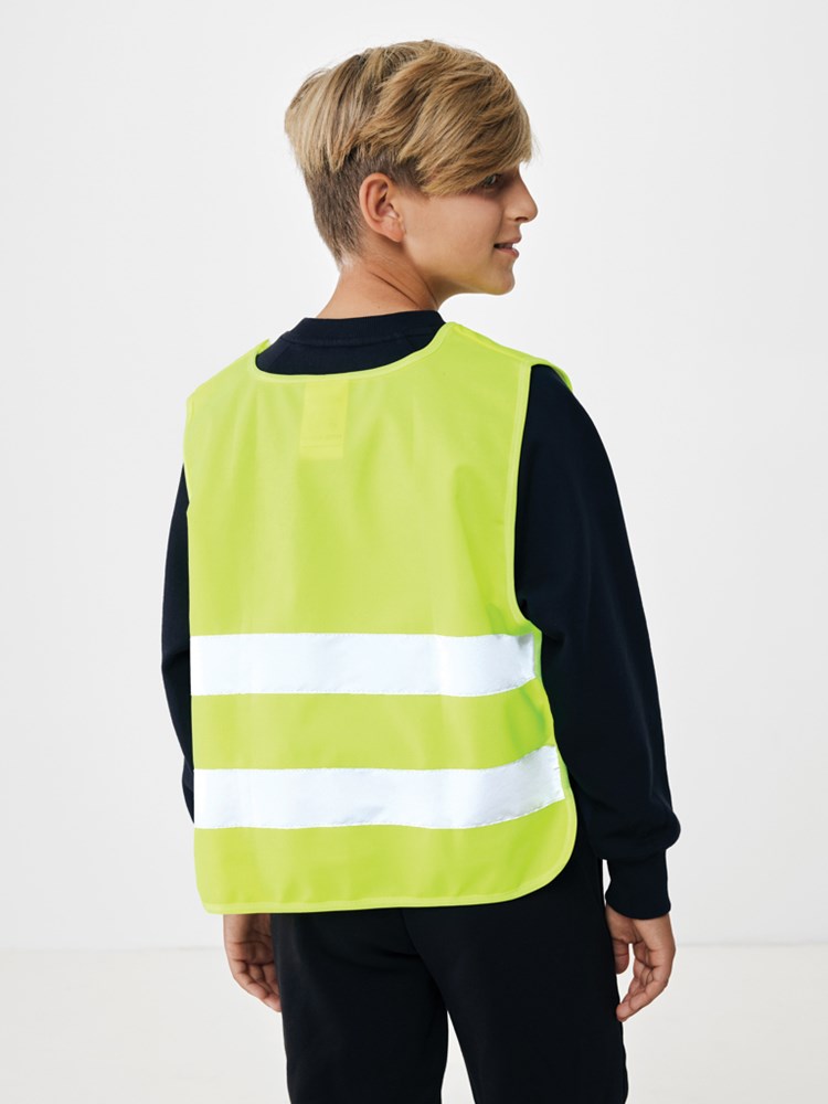 GRS gerecycled PET reflecterend veiligheidsvest 7-12 jaar