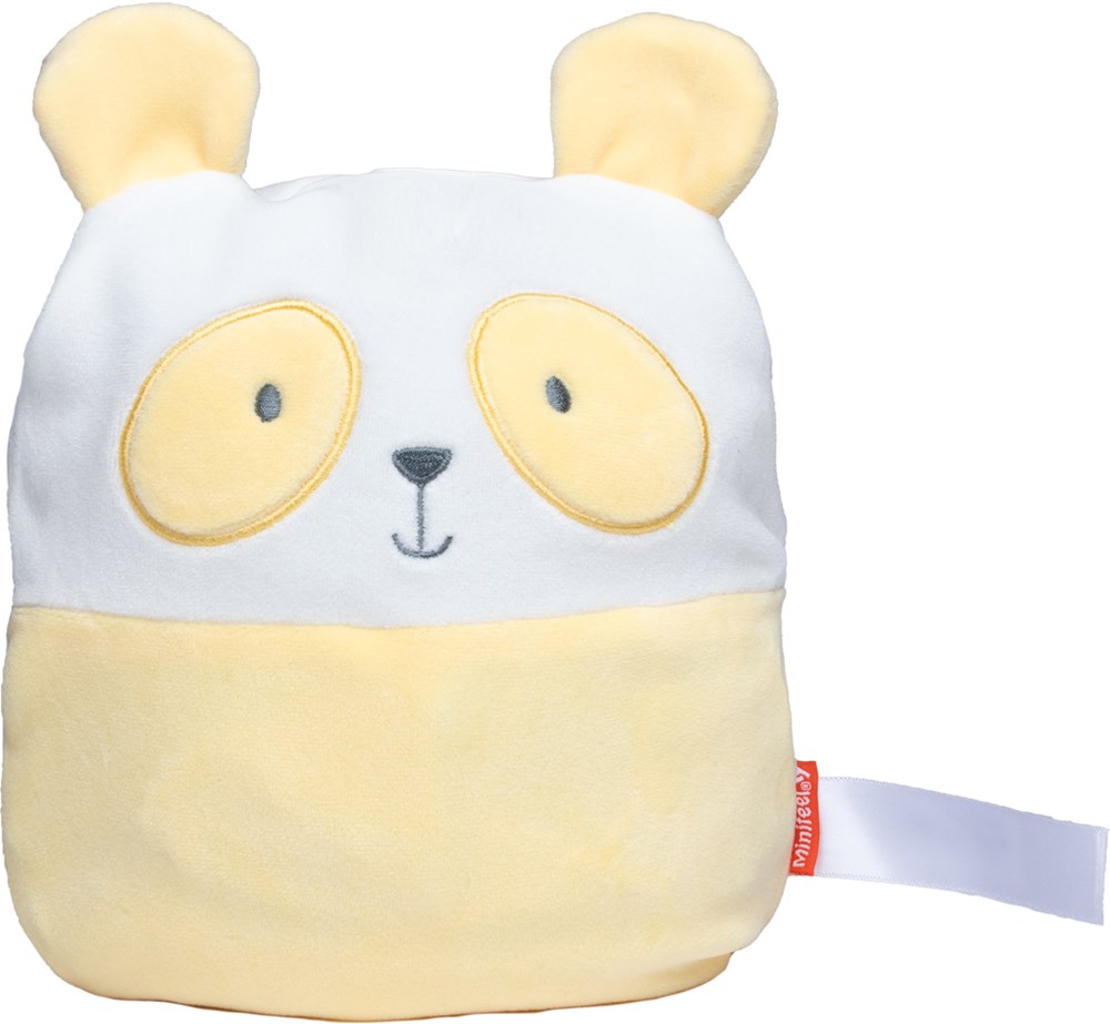 Panda voor warmtekussen - geel