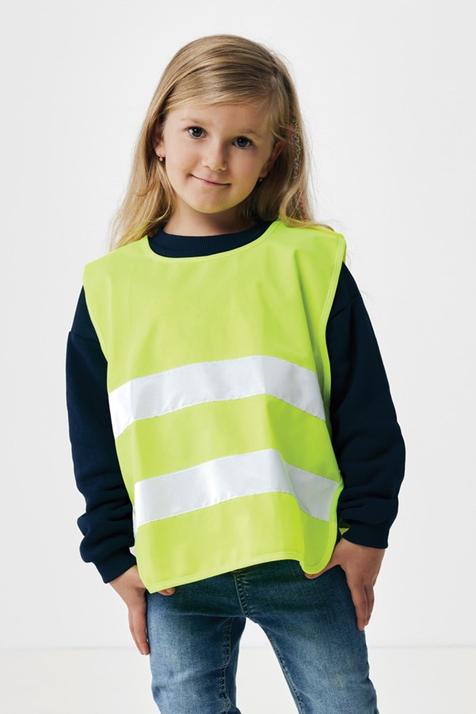 GRS gerecycled PET reflecterend veiligheidsvest 3-6 jaar