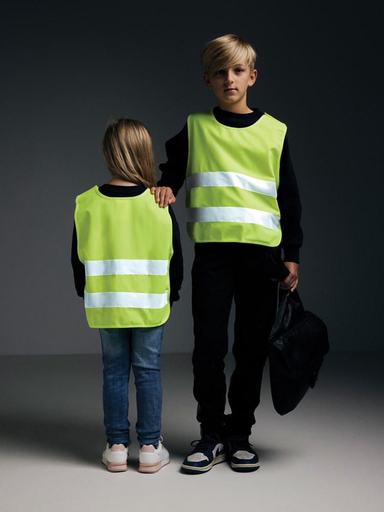 GRS gerecycled PET reflecterend veiligheidsvest 3-6 jaar