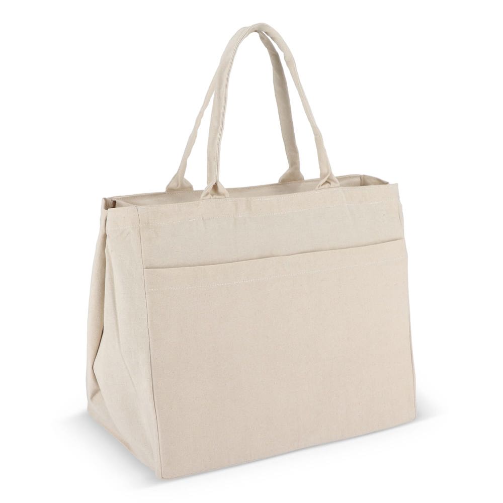 Katoen Tote met rits OEKO-TEX® 39 x 24 x 34cm 320g/m²