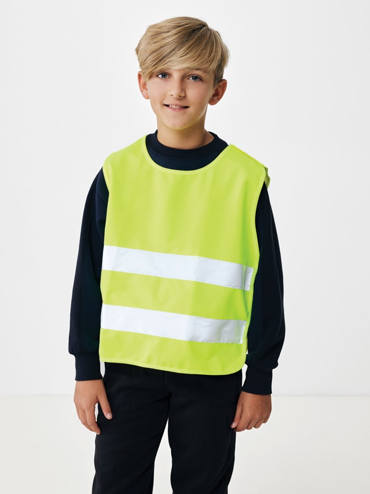 GRS gerecycled PET reflecterend veiligheidsvest 7-12 jaar